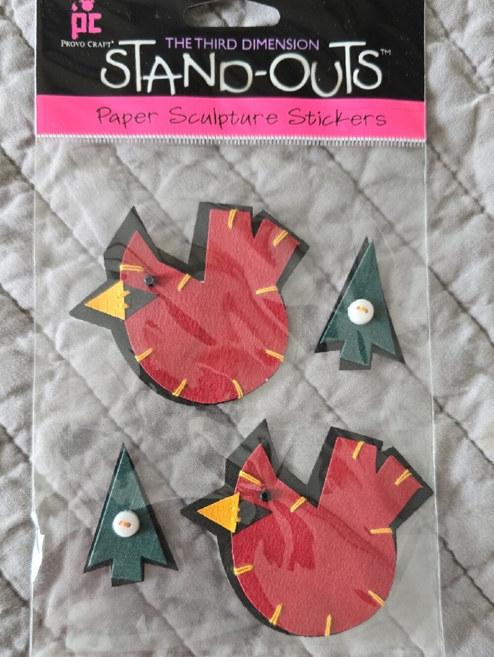 New The Third Dimension Stand-Outs Chistina Cole Scrapbook Stickers Set Of 6 - Picture 4 of 7